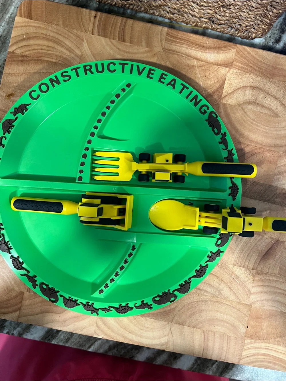 Constructive Eating Construction Site Kids Plate Set